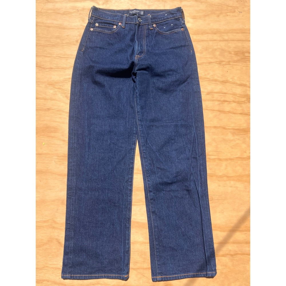 Abercrombie & Fitch 90s Baggy Jeans Indigo Vintage Stretch 30x32 Mens Denim